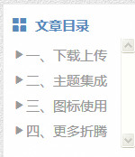 博客文章目录